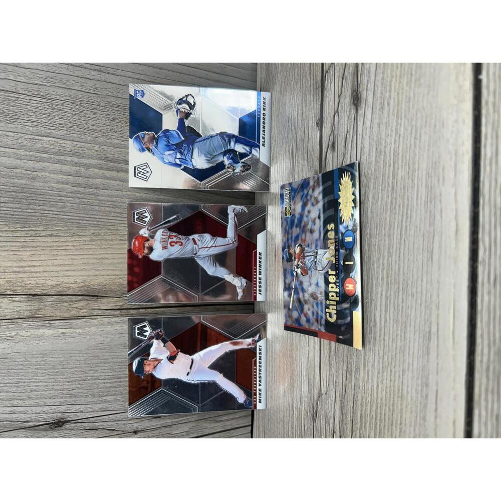 Mosaic Baseball Trading Cards - Mike Yastrzemski, Jesse Winker, Alejandro Kirk,